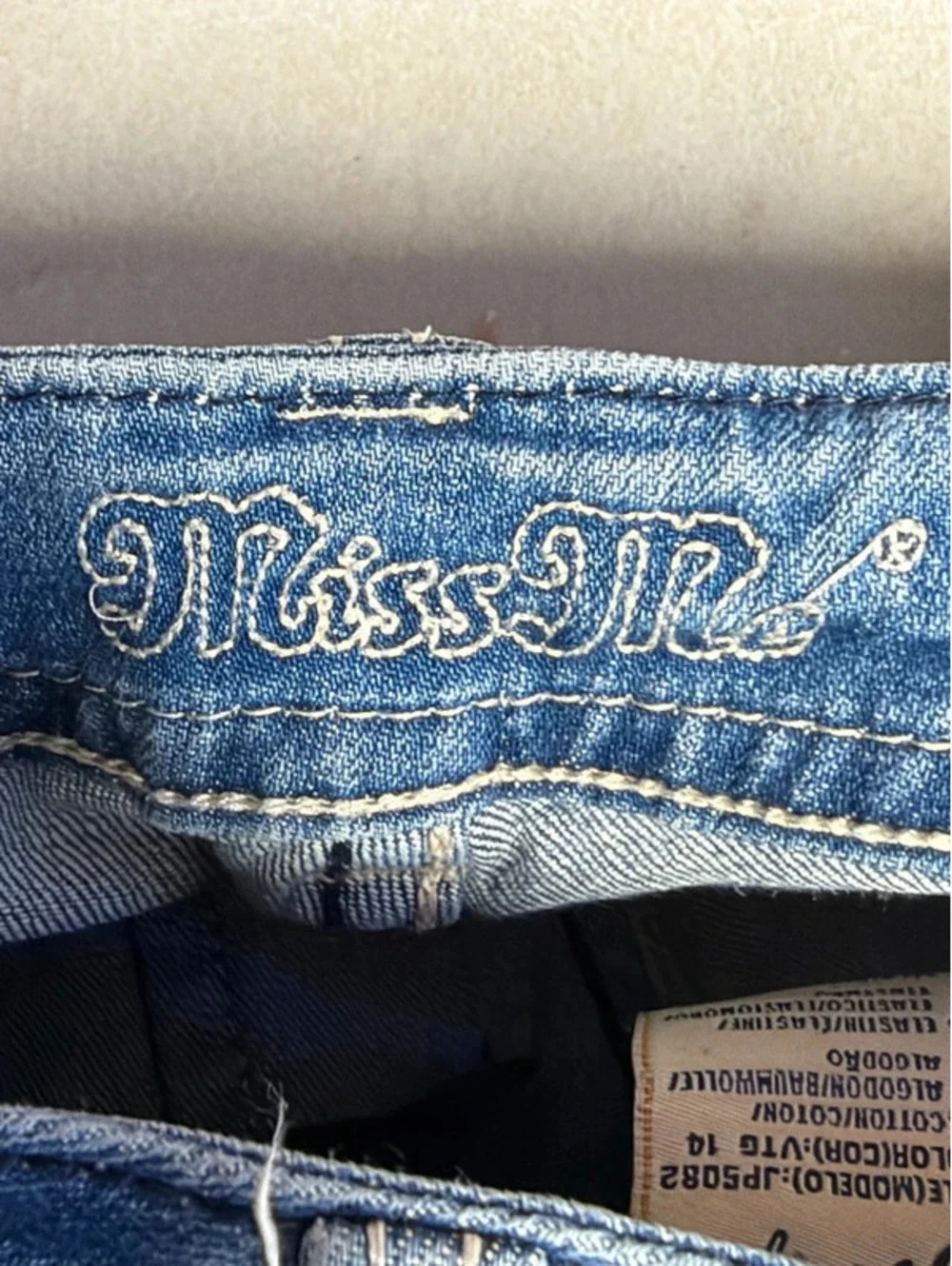 Miss Me Angel Wings Bootcut Jeans Womens Size 30 Distressed Rhinestone JP5082